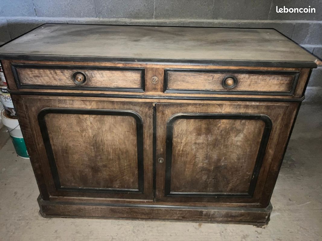Vaisselier ancien avec console (image 1)