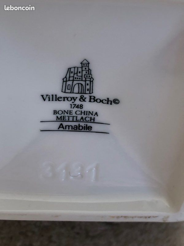 Vase blanc Villeroy et Boch Décoration