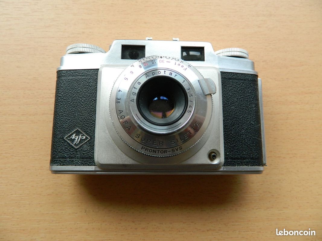 Vintage Agfa Silette - L Prontor SVS Caméra et étui original. - France