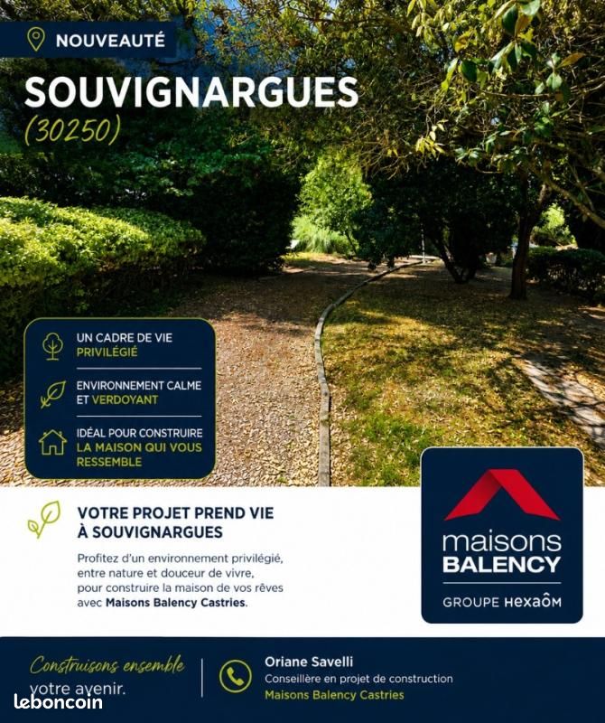 Terrain 453 m² Souvignargues · 120 000 €