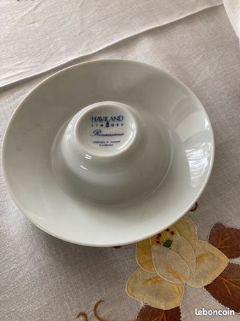 Photophore Gobelet Haviland Limoges – Porcelaine Biscuit – Bougeoir Lithophane