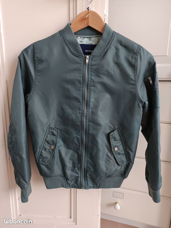 Veste bombers fille vert kaki (image 1)