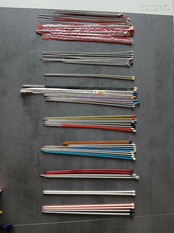 1euro la paire d'aiguilles à tricoter ou lot (image 1)