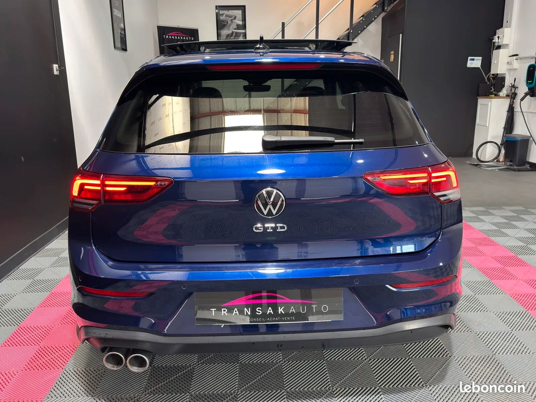 Volkswagen GOLF VIII 2.0 TDI SCR 200CH GTD DSG7 2e Main FR / Toit Ouvrant / Suivi Complet VW (image 5)