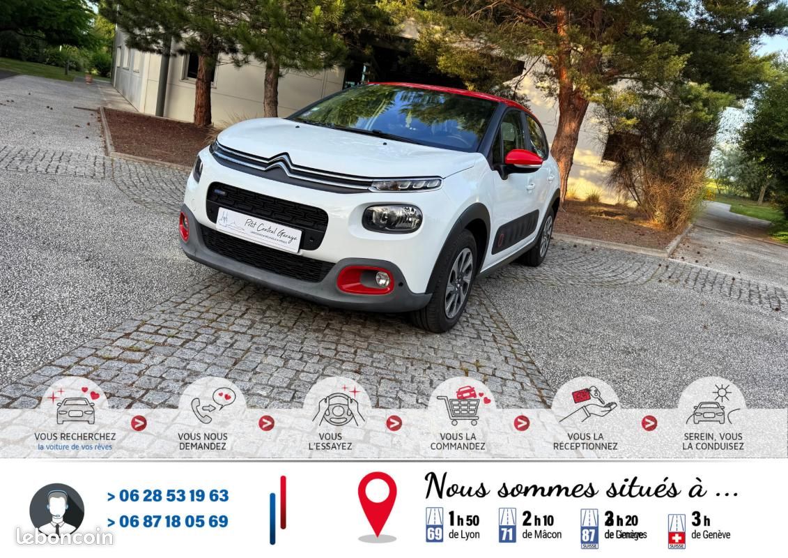 Citroën C3 III 1.2 VTi 12V 82 cv White&Red Color*Crit'Air 1*Ct Kit Distribution Entretien Complet... (image 4)