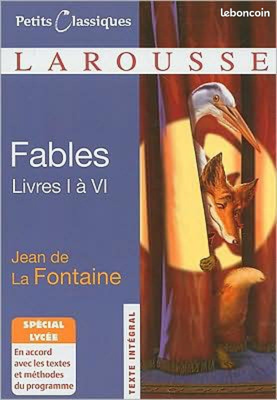 Livre Fables livres de I a VI (image 1)
