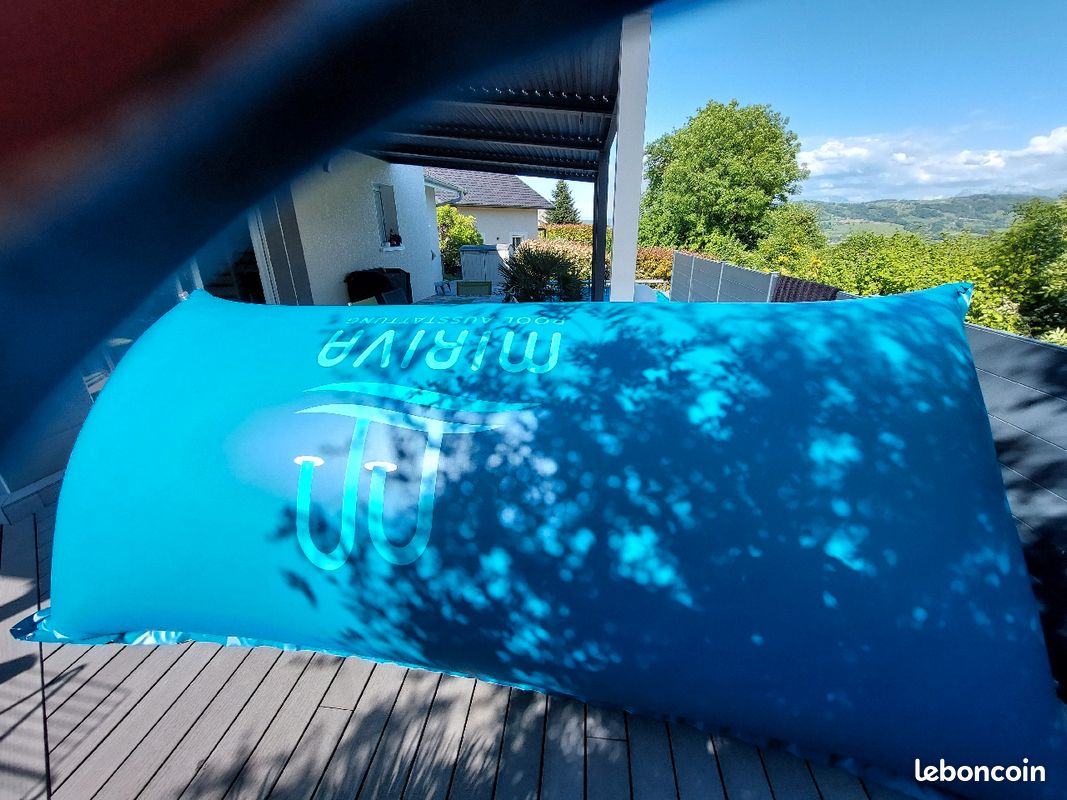 FoundGo Coussin De Piscine Pour L'hiver Rond [XXL 4m 0.4mm épais] Coussin D 'air Avec Oeillets Coussin D'hiver Gonflable Pour Piscine Avec 2X Rouleaux De Corde & Kit De Réparation, Vert