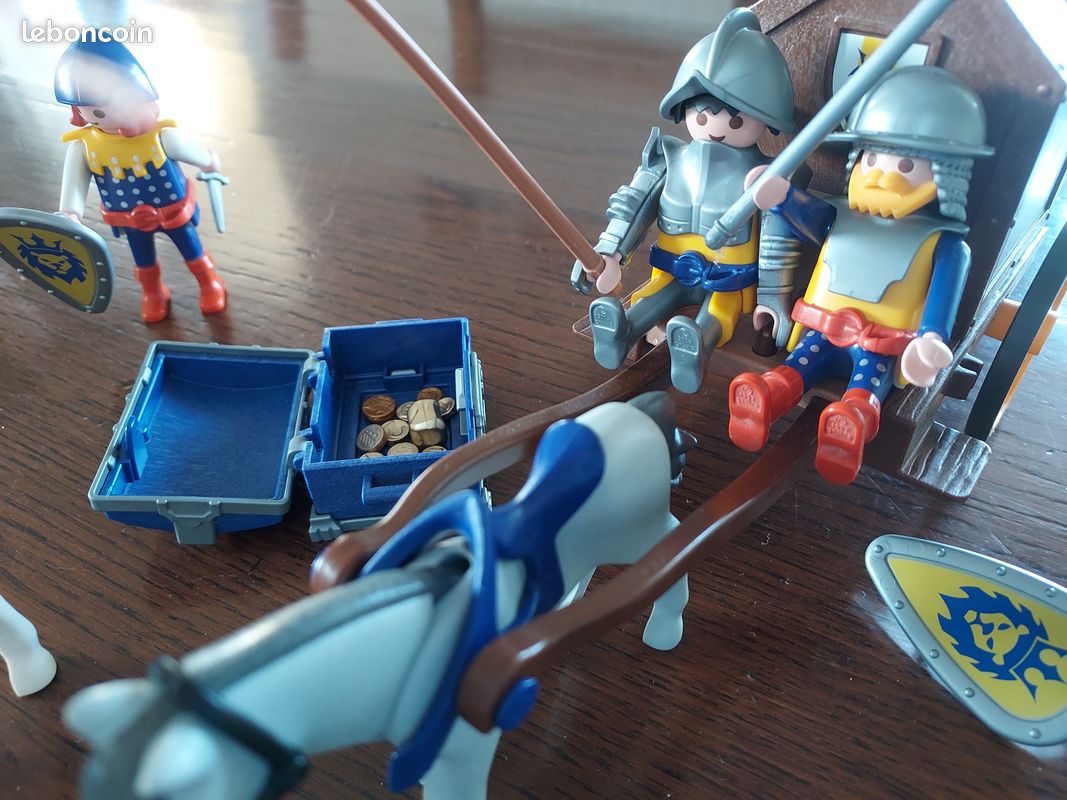 Playmobil 3314 – Prince, Convoi Et Trésor – Chevaliers & Moyen-Âge – Occasion