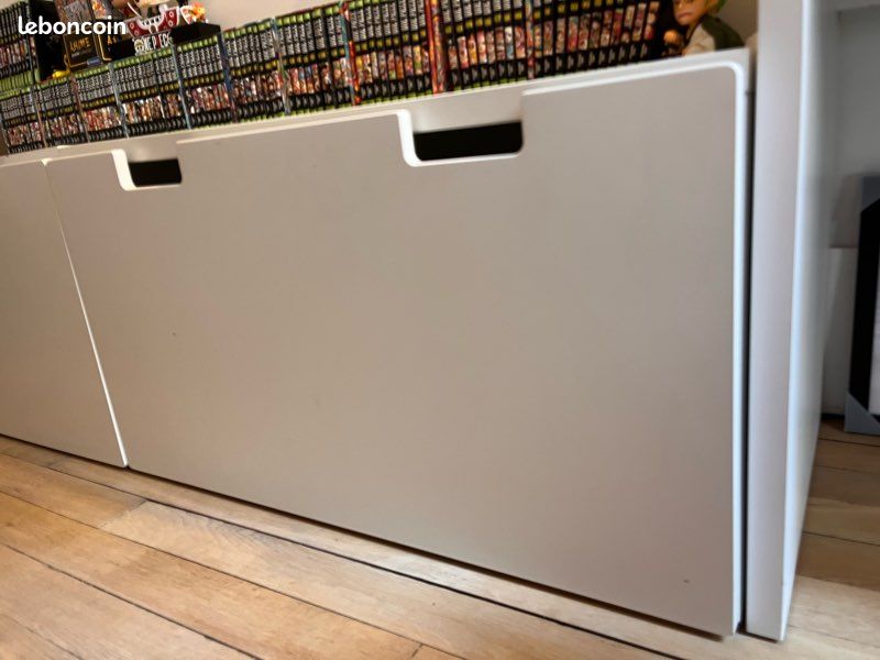 Lot de 2 tiroirs rangement Smastad IKEA blanc (image 2)