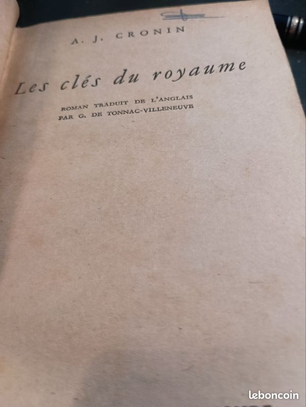 A.j. Cronin. Les cles du royaume.. W. Shakespeare le songe d'une nuit d'et6 (image 3)