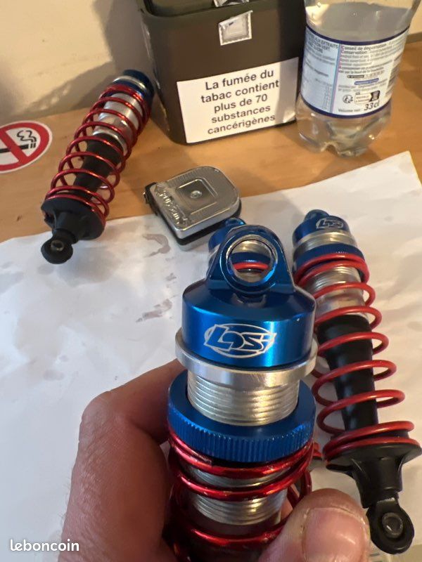GTBracing Lot d'amortisseurs arrière LOSI 5T en alliage CNC pour RC 1/5
