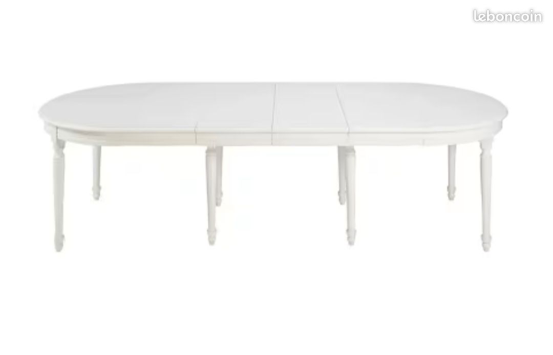 À vendre – Table ronde extensible LOUIS de Maisons du Monde, 4 à 12 personnes – 300 EUR (image 8)