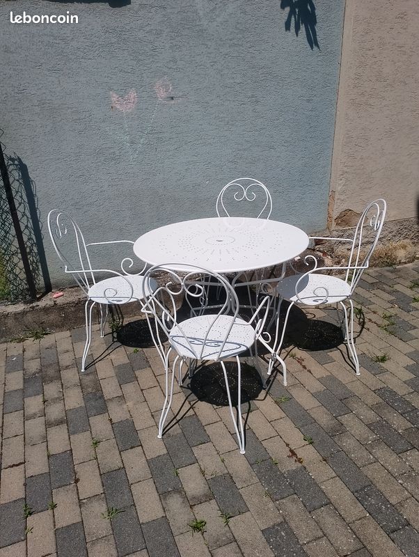 Salon de jardin en fer forgé Livraison possible (image 1)