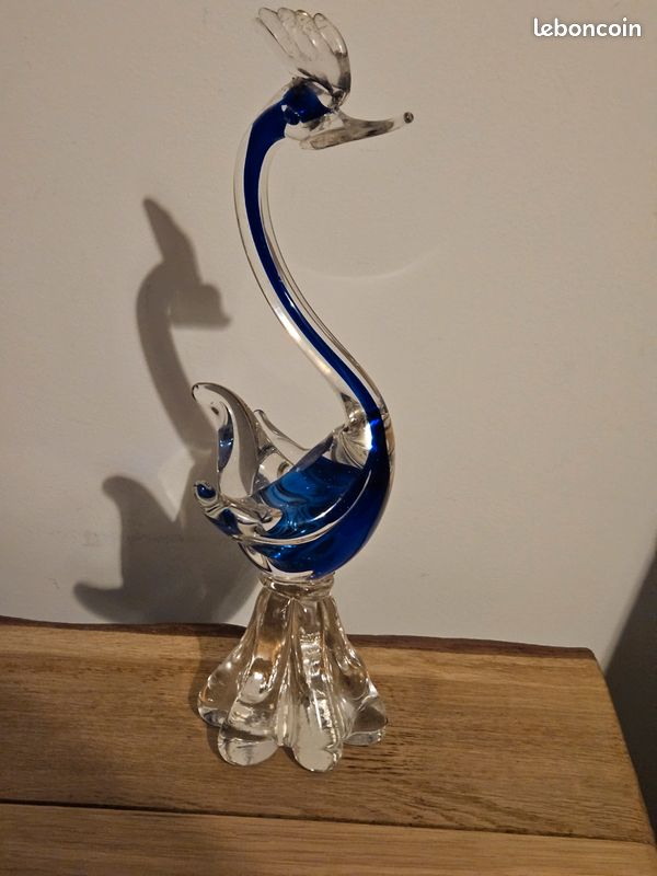 PETIT VIDE POCHE ancien en opaline et verre. Longueur : 14 cm EUR 8,00 - FR