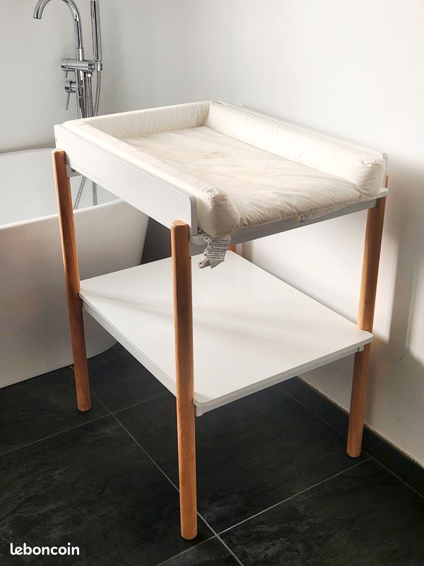 Table à langer Verbaudet bois et blanc (image 1)