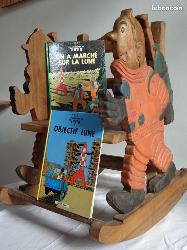 Rocking chair enfant bois massif TINTIN (image 1)