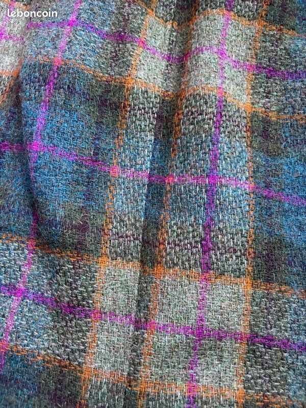 Jupe Vintage Talbots Velours à Carreaux - Style Preppy, Taille M, Occasion Très Bon état