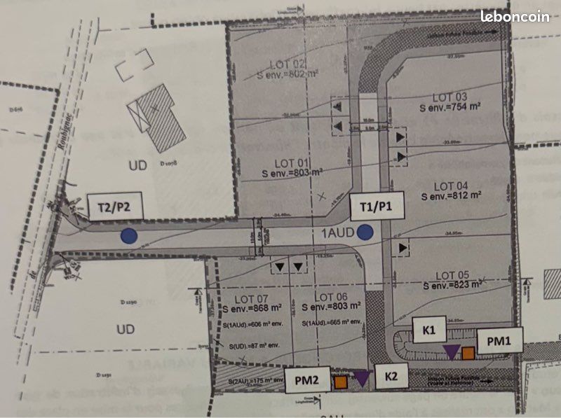 Terrain à bâtir · à Saint-Caprais-de-Lerm · 75 000 €