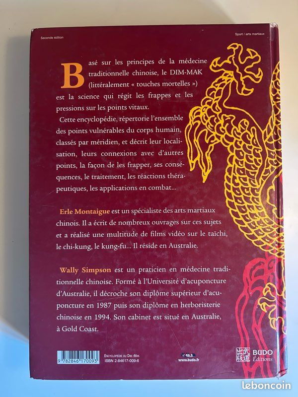 Encyclopedie Du Dim-Mak. Les Points Vitaux Selon La Tradition Chinoise (image 3)