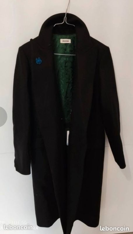 Manteau Zadig & Voltaire laine noir t40 TBE (image 3)