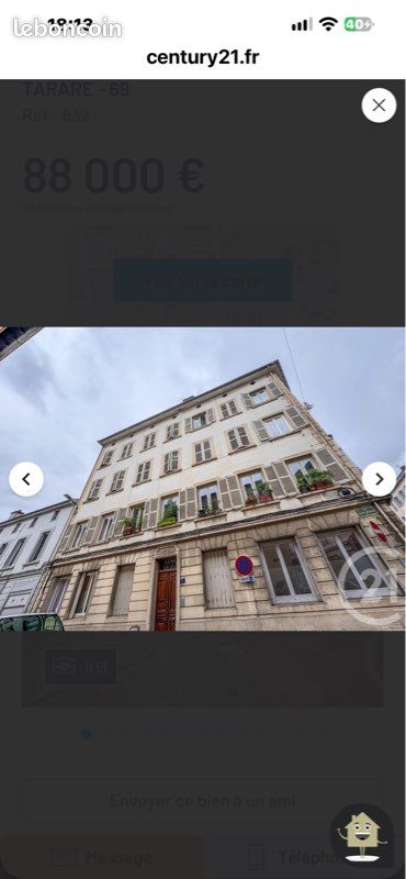 Appartement 2 pièces 160 m² · à Tarare · 160 m² · 76 000 €