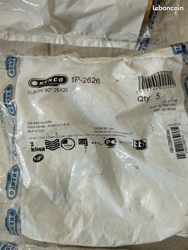 Lot de raccord Henco 26 (image 3)