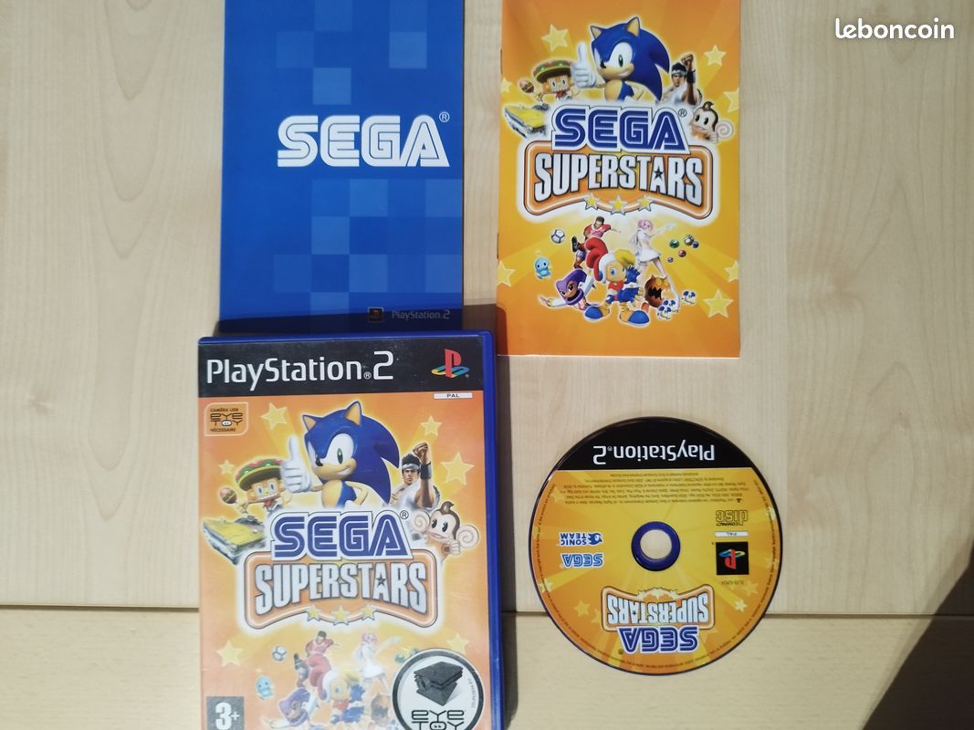 Jeu PS2 Sega Superstars - Version PAL FR Complète, Très Bon état, Sorti En 2004