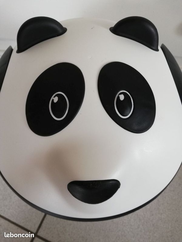 MUSISALY Poubelle de Panda Mignonne avec Couvercle, Grosse Capacité de 10l, en Plastique, Maison ou L'extérieur