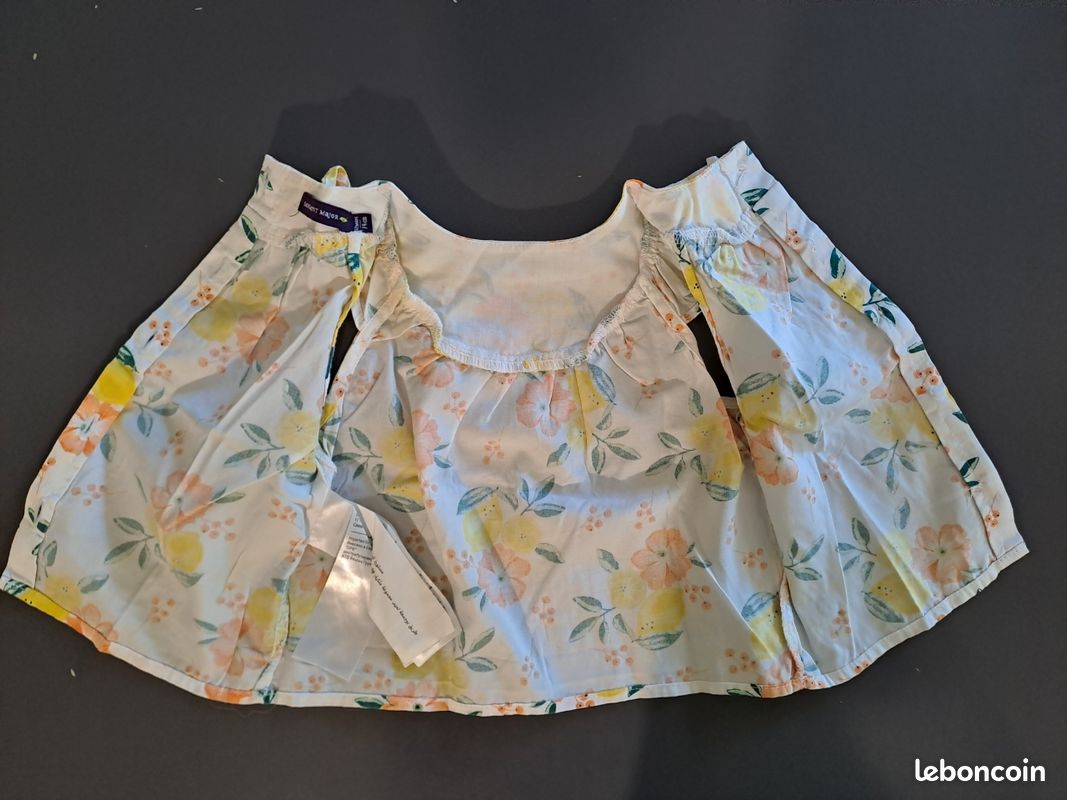 Taille 12 mois Sergent Major Ensemble Pantalon + haut coton / lin (image 4)
