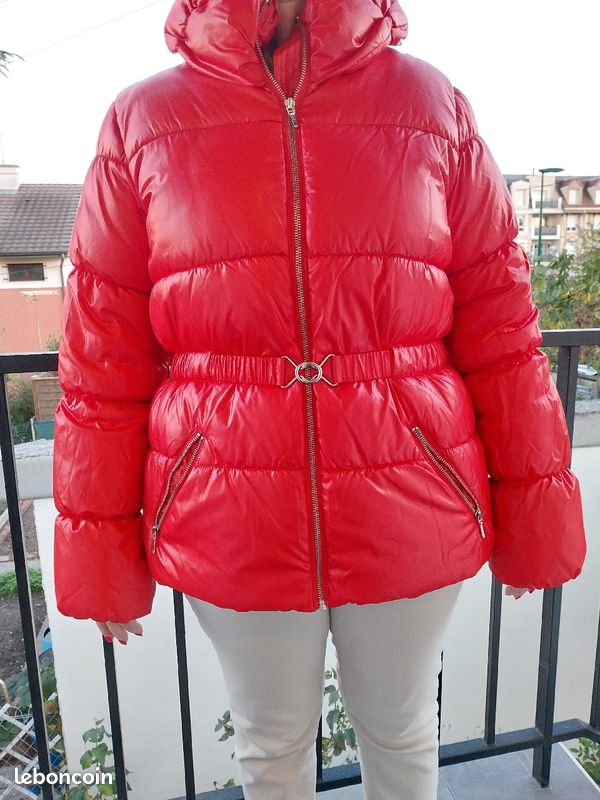Hooded Jacket H And M Red Puffer Jacket Capuche H&m Doudoune H