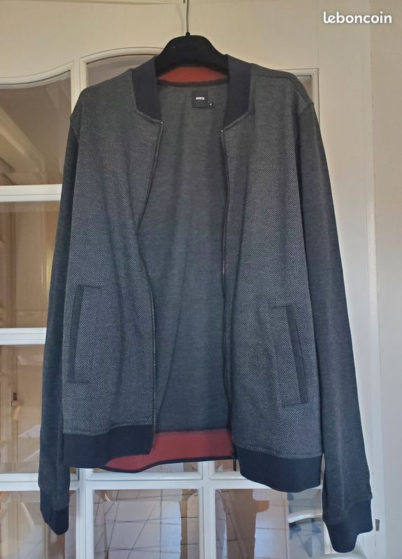 Gilet Homme Straight Down - Zippé Intégral - Gris Bruyère - Taille M - Neuf Avec étiquette - Golf