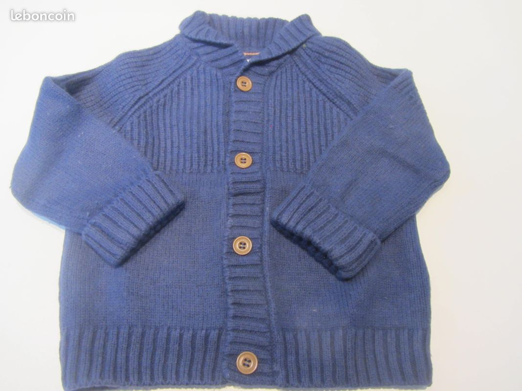 Gilet veste bleu JACADI 18 MOIS Parfait état (image 1)