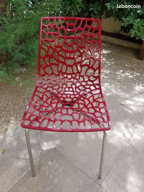 4 chaises nid d'abeille (image 1)
