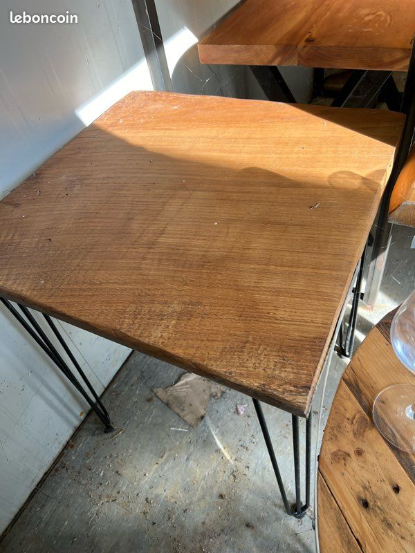 21 chaises et 8 tables bois et métal (image 2)
