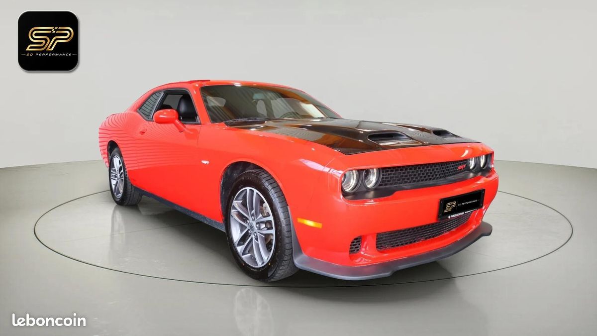 Dodge CHALLENGER SXT * V6 3.6 * 309 ch * AWD * Go Mango * CarPlay (image 1)