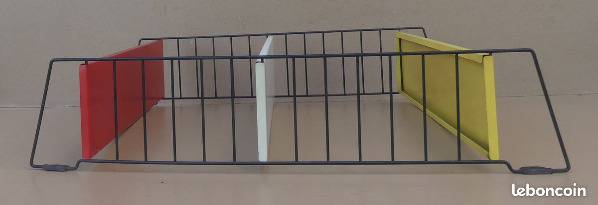 Étagère TOMADO HOLLAND STRING vintage tôle rouge jaune blanc modulable déco cuisine #2 (image 5)