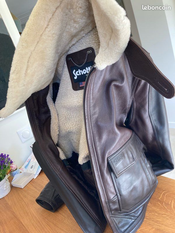 Blouson cuir aviateur Schott (image 2)