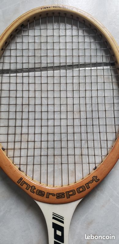 Raquette Laminée Vert Blanc Raquette De Tennis Vintage Kmart All Pro En Bois - Taille 4 1/2, Construction Stratifiée Vert Et Blanc Raquettes De Tennis