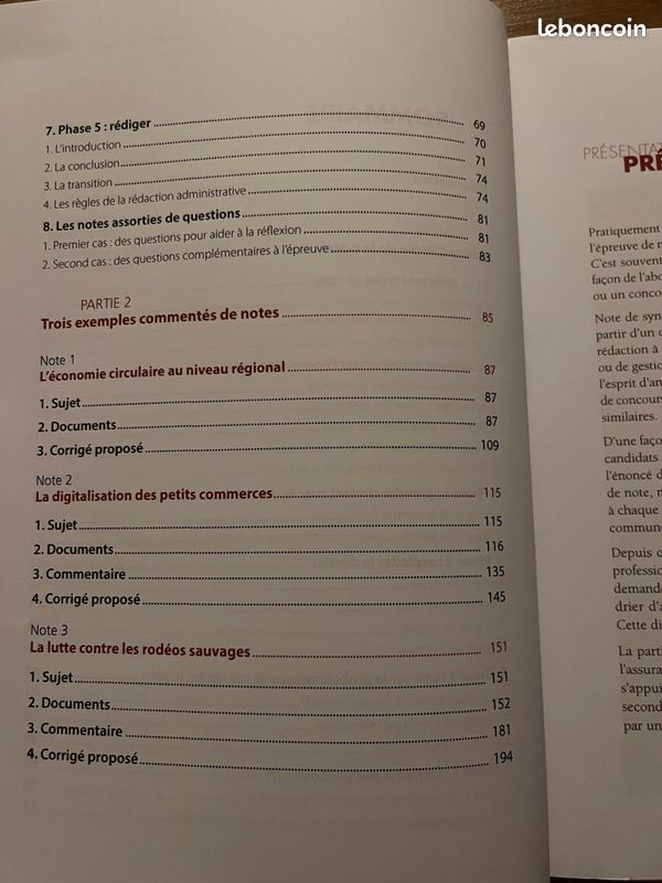 Livre de préparation : La note aux concours (image 5)