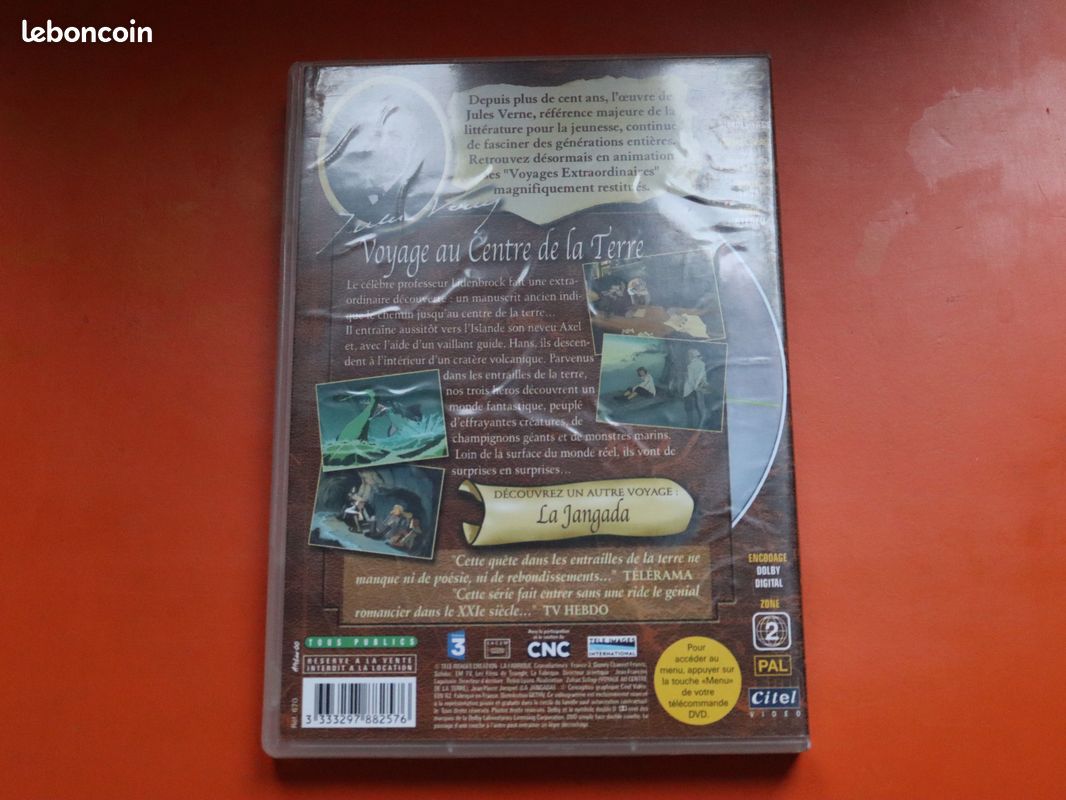 DVD "Voyage au centre de la terre" Jules Verne. A venir chercher proche Nation pas d'envoi merci (image 3)