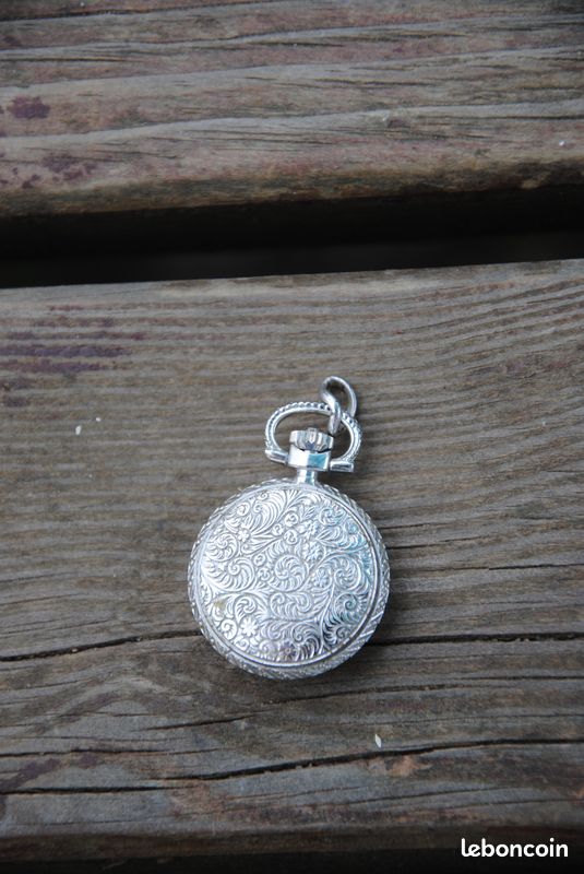 Boîtier Montre Gousset Ancien En Argent 835 - Pendentif, Occasion, Style Classique, Sans Marque