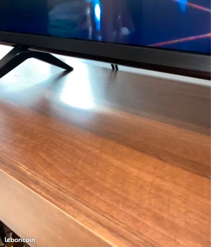 Meuble télé bois brun (image 4)