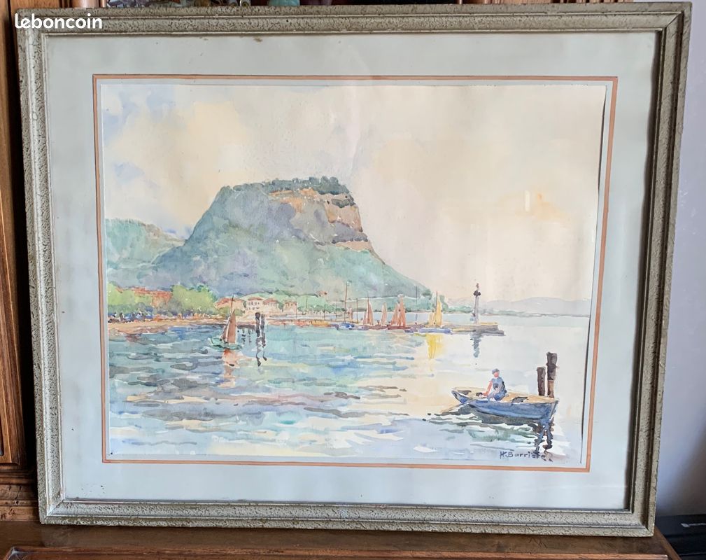 Tableau - le Lac de Garde - H. Barrière (image 1)
