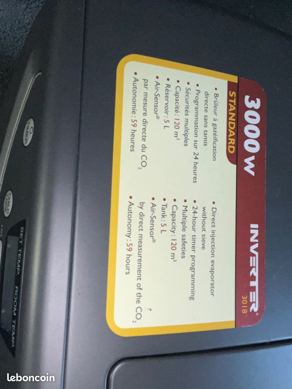 Poêle à fuel inverter 3018 (image 2)
