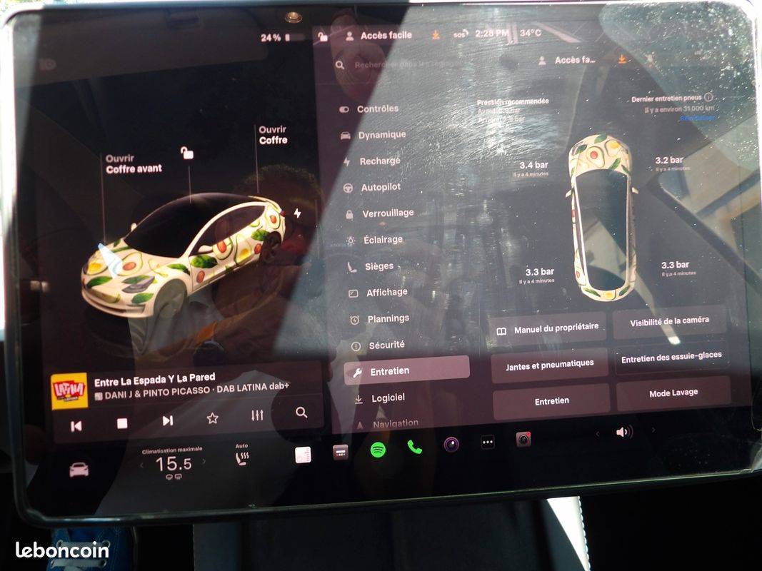 TESLA MODEL-3 82KWH GRANDE-AUTONOMIE 4WD BVA TVa (image 25)