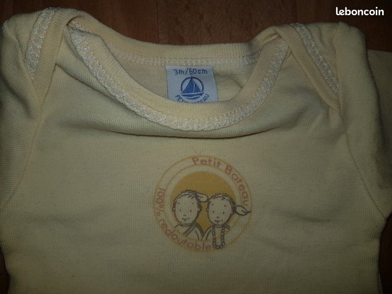 Lot de 6 bodies à manches longues neufs Petit Bateau 3 mois (image 11)