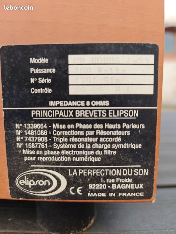 Caisson de basse Elipson CB Horus V2 – 100W (ampli HS) (image 3)