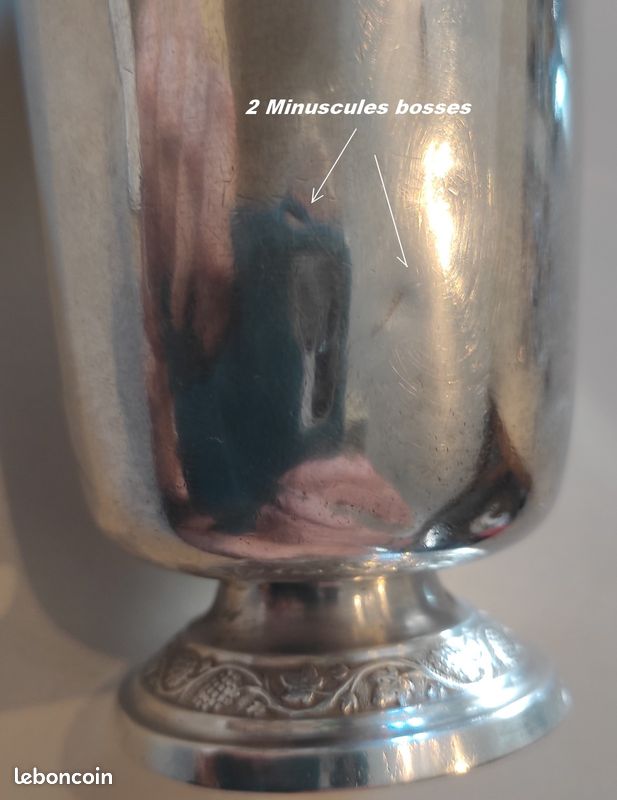 Ancienne timbale XVIIIè argent massif poinçon révolution Française (image 6)
