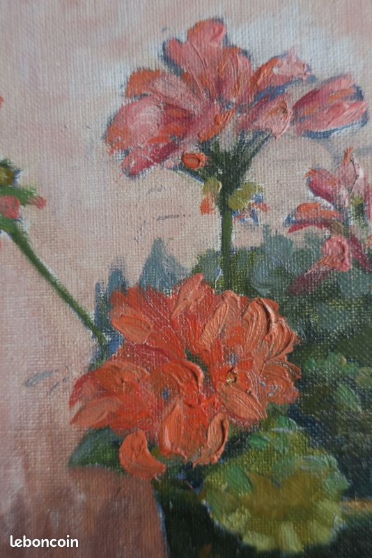Huile sur toile Nature morte (image 6)
