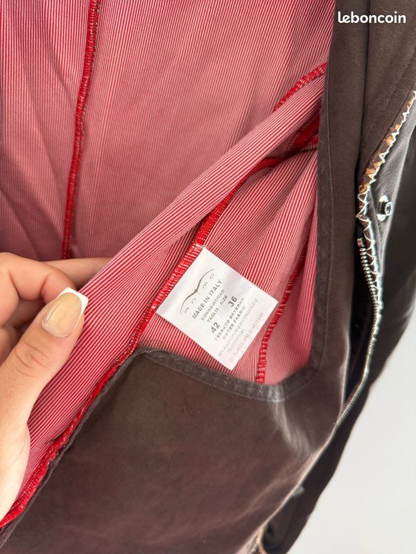 Veste De Compétition équestre Animo Homme - Marron - Taille I-50 - Fabriqué En Italie